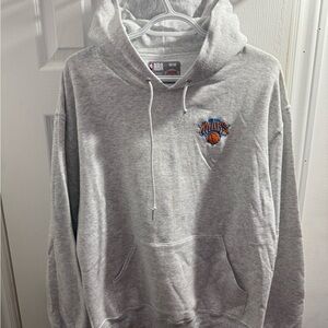 NBA New York Knicks Gray Hoodie with Team Logo